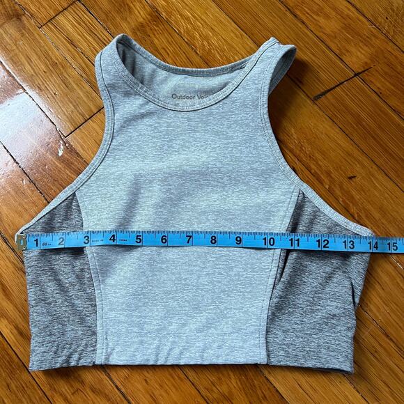 Outdoor Voices Gray Athena Crop Top Athletic Workout Size S - Picture 9 of 9